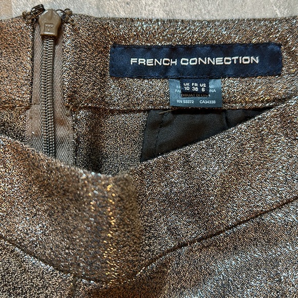 French Connection Shiny Shorts. Size 6 - Picture 2 of 3